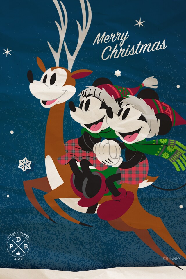 Mickey Minnie Mouse 2018 Holiday Wallpaper Iphone Android Disney Parks Blog