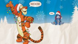 Tigger 2018 Holiday Wallpaper 1024x768