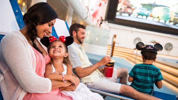 Family aboard Disney Cruise Line