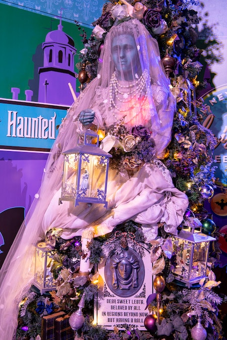 Haunted Mansion Tree on The Disney Springs Christmas Tree Trail
