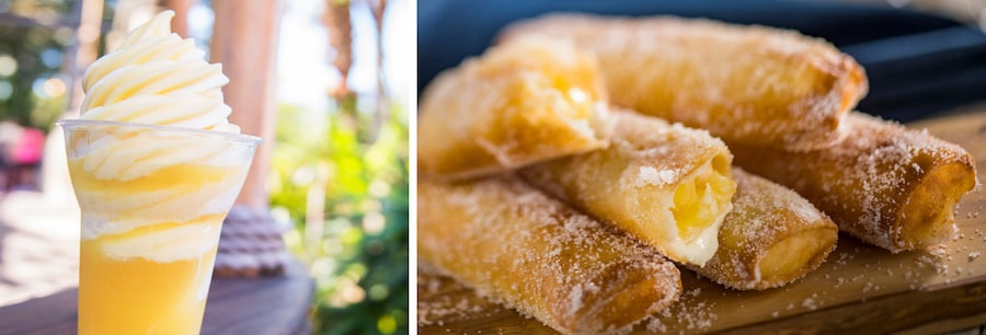 Pineapple Dole Whip Float and Pineapple Lumpia at Disney’s Animal Kingdom