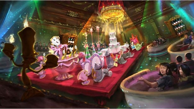 First Look at Beauty and the Beast Attraction Coming to Tokyo Disneyland