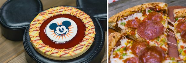 Specialty Items for Get Your Ears On at Disney California Adventure Park - Mickey Fun Wheel Cookie and Spectacular Mickey Pizza