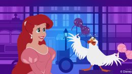 Ariel & Scuttle Test Out Purple Potion Headbands