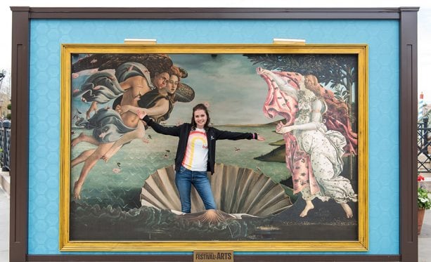 step inside an Artful Photo Op iconic painting at the 2019 Epcot International Festival of the Arts