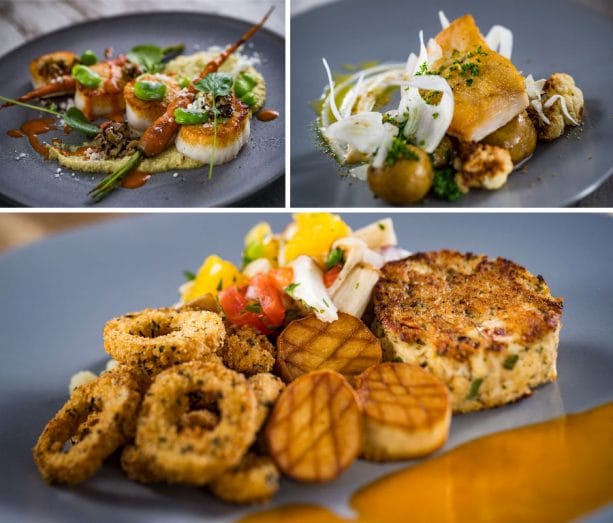 Seafood Entrées from Toledo – Tapas, Steak & Seafood at Disney’s Coronado Springs Resort