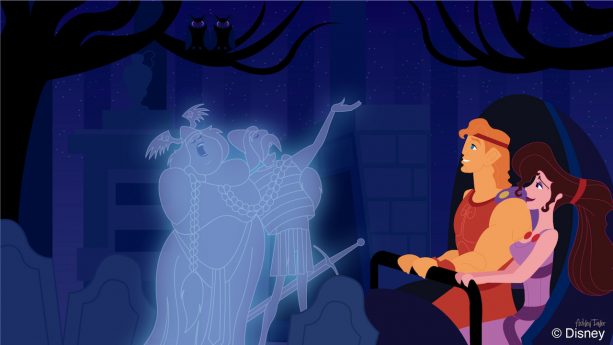 Disney Doodle Hercules Meg Test Their Bravery At Magic Kingdom Park Disney Parks Blog