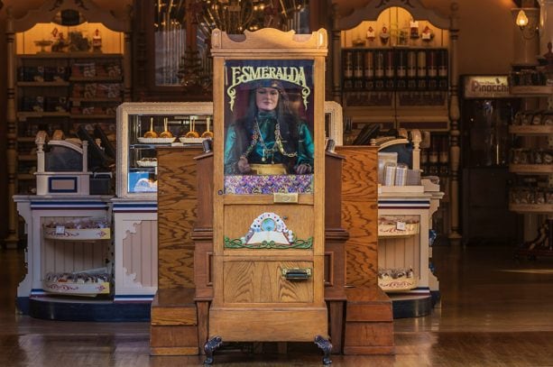 Esmeralda the Fortune Teller machine at Disneyland park