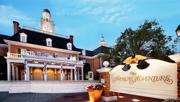 Inside The American Adventure at Epcot is a one-of-a-kind art gallery