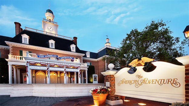 Inside The American Adventure at Epcot is a one-of-a-kind art gallery