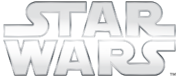 A logo of Star Wars