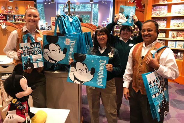Reusable shopping bags at Disneyland Resort