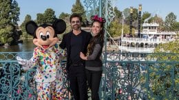 Actor John Stamos and Wife Caitlin Celebrate First Anniversary at Disneyland Park