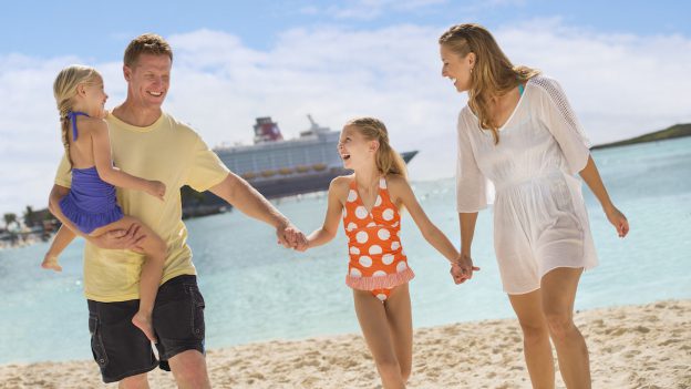 Family on Disney's Castaway Cay
