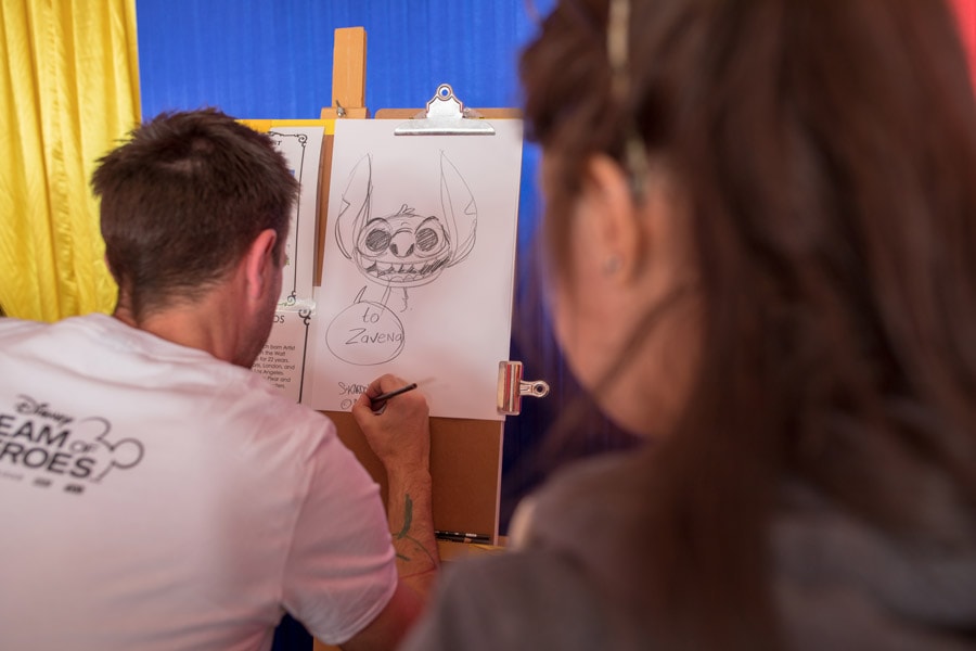 Animation class taught by Disney Consumer Products character artists during ToyFest at City of Hope