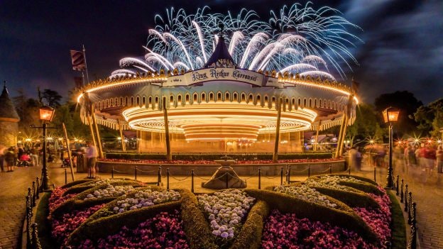 Disney Parks After Dark: ‘Mickey’s Mixed Magic’ over King Arthur Carrousel at Disneyland Park