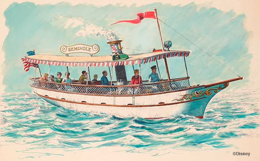 The sprightly Water Taxi as envisioned by Imagineering. © Disney