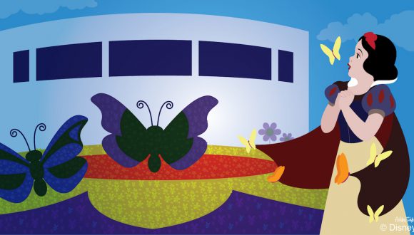 Snow White Enjoys The Epcot International Flower & Garden Festival