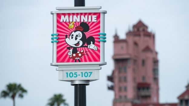 New Minnie Mouse section of Disney's Hollywood Studios parking lot