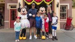 Drew Brees and Family Celebrate Vacation with Mickey Mouse and Minnie Mouse at Disneyland Park