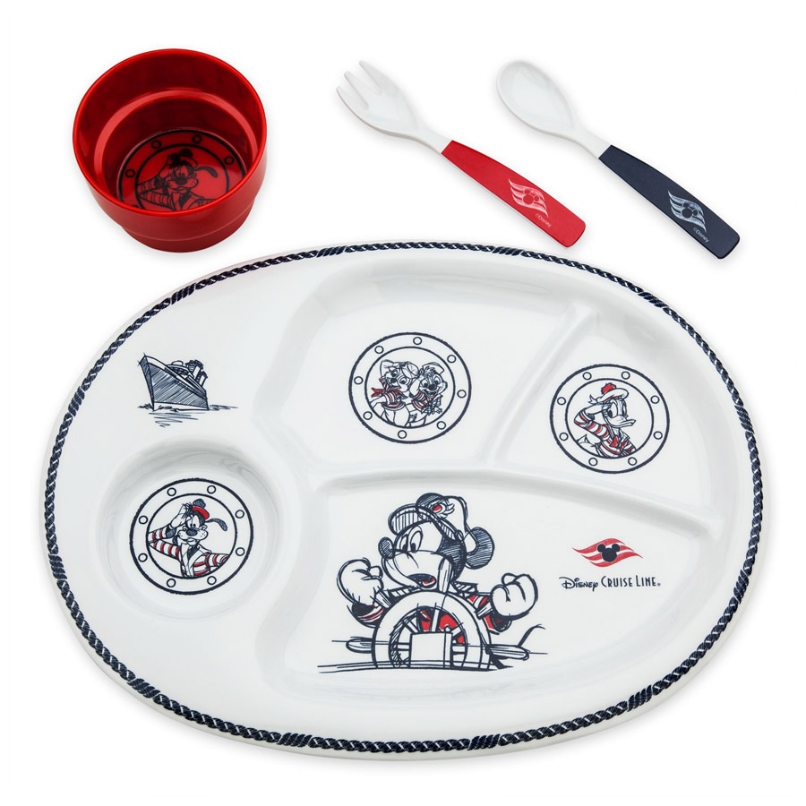 Kids meal set from the Animator’s Palate merchandise collection aboard Disney Cruise Line ships