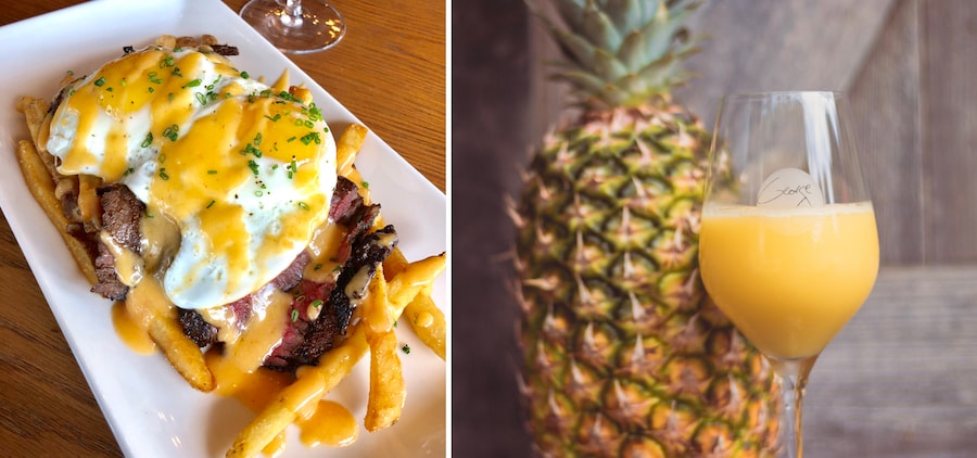 Brunch Dishes from Wine Bar George at Disney Springs