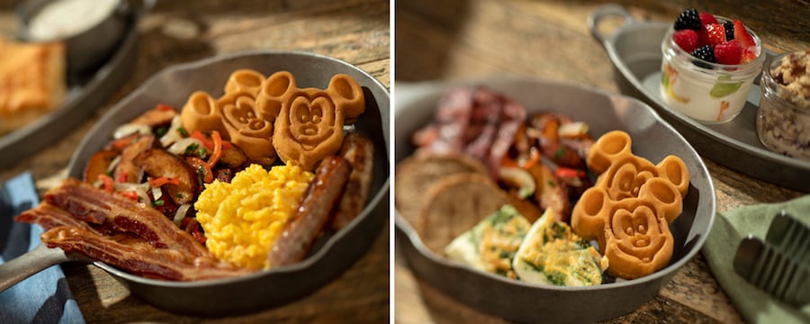 Breakfast Skillets from Whispering Canyon at Disney’s Wilderness Lodge