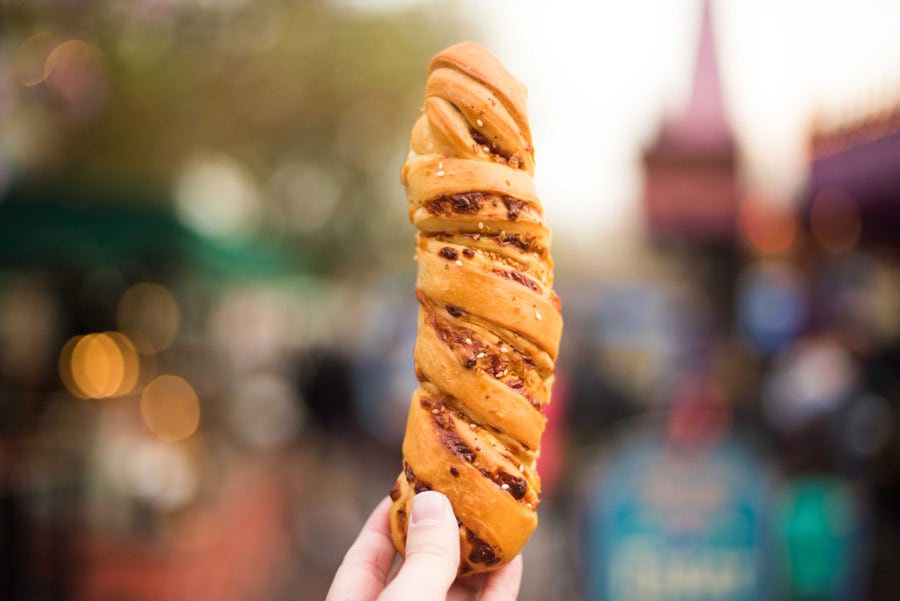 Cheddar Garlic Bagel Twist from Maurice’s Treats at Disneyland Park