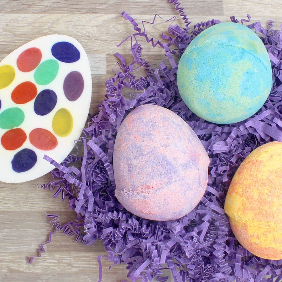 Easter egg bath bombs and fresh cut soaps from Basin at Disney Springs