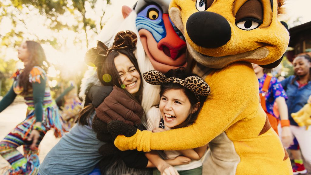 Timon and Rafiki Character Greetings at Circle of Flavors: Harambe at Night at Disney’s Animal Kingdom