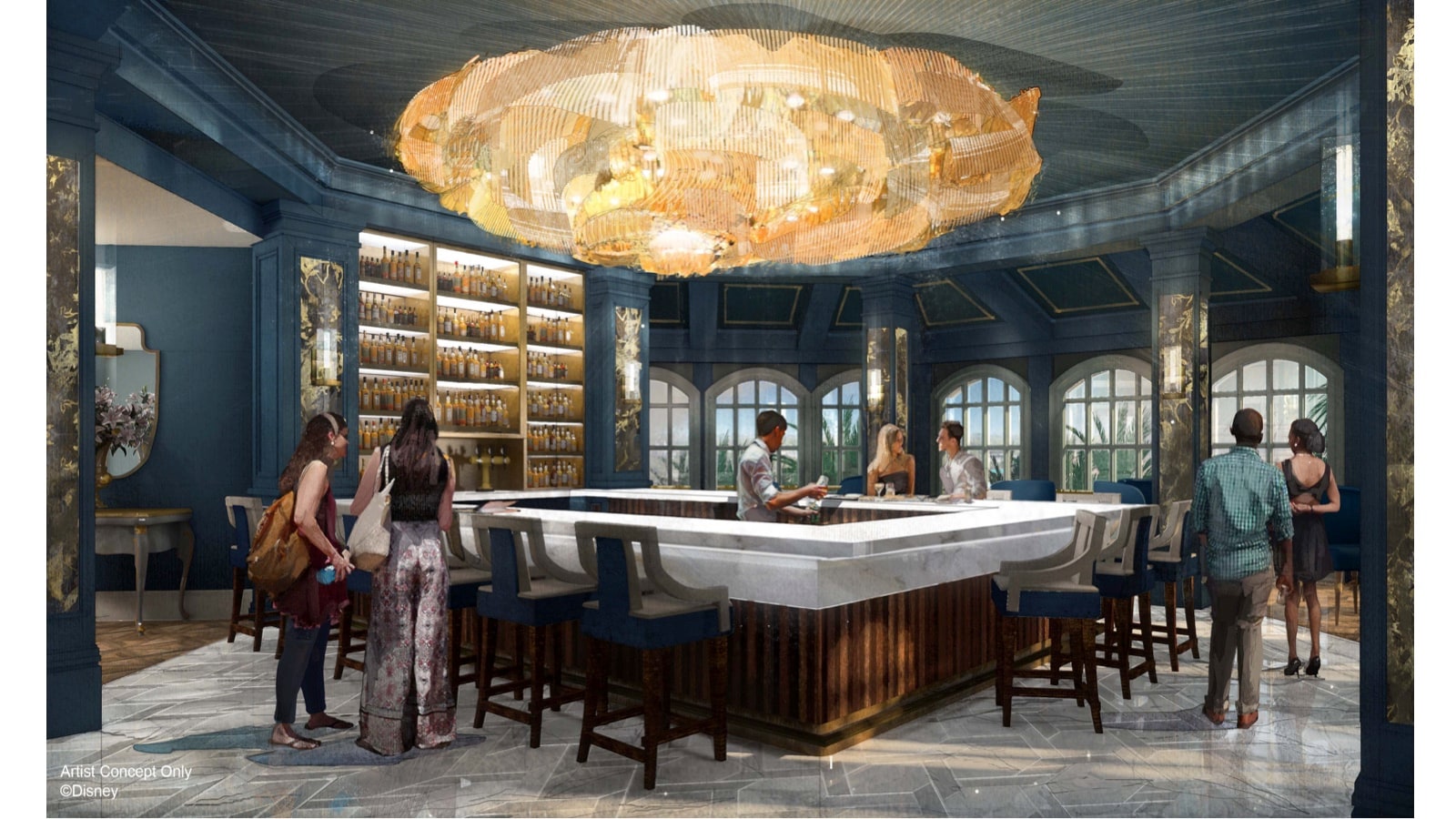 New Bar And Lounge Will Evoke Beauty And The Beast At Disney S Grand Floridian Resort Spa Disney Parks Blog