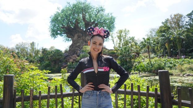 Actress Sofia Carson at Disney's Animal Kingdom