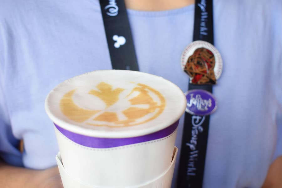 Joffrey’s Coffee & Tea Company ripple art featuring the race logo