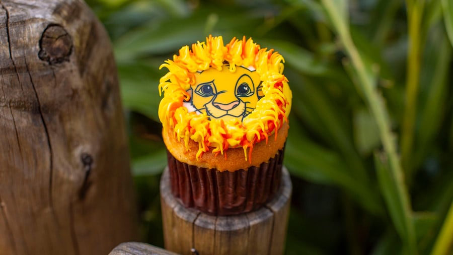 Simba Cupcake from Isle of Java and Pizzafari at Disney’s Animal Kingdom Theme Park