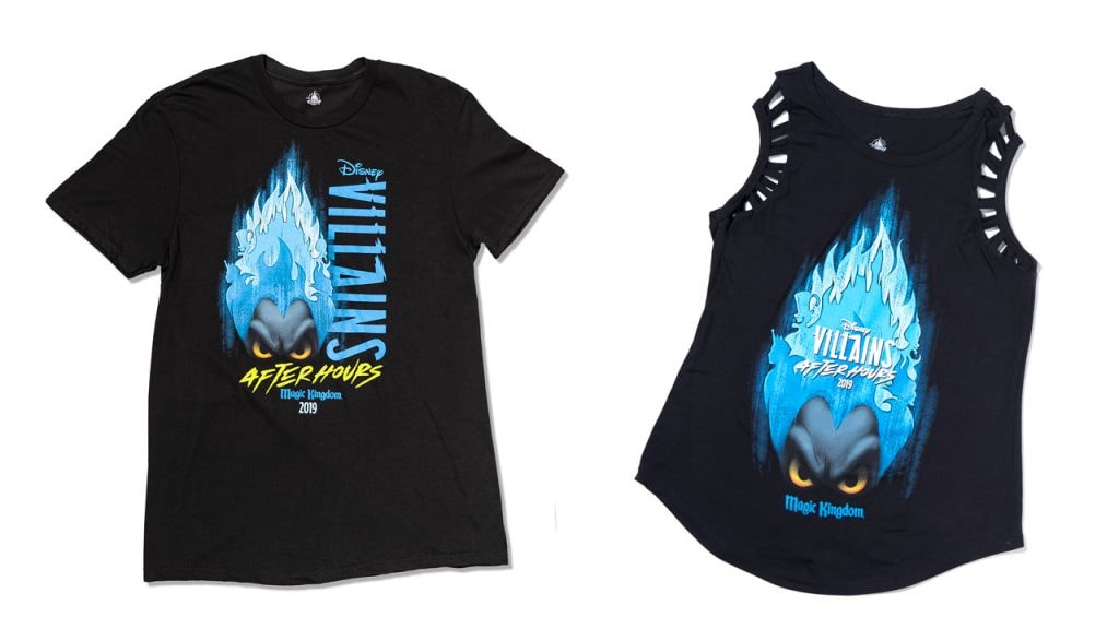 Disney Villains After Hours event exclusive merchandise - T-shirt and ladies tank