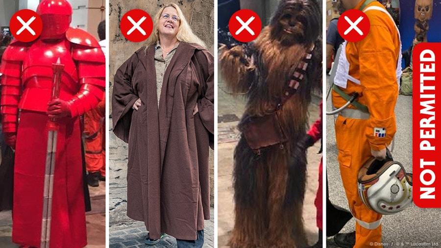 Bounding for your visit to Star Wars: Galaxy’s Edge at Disneyland Resort - Not Permitted Attire
