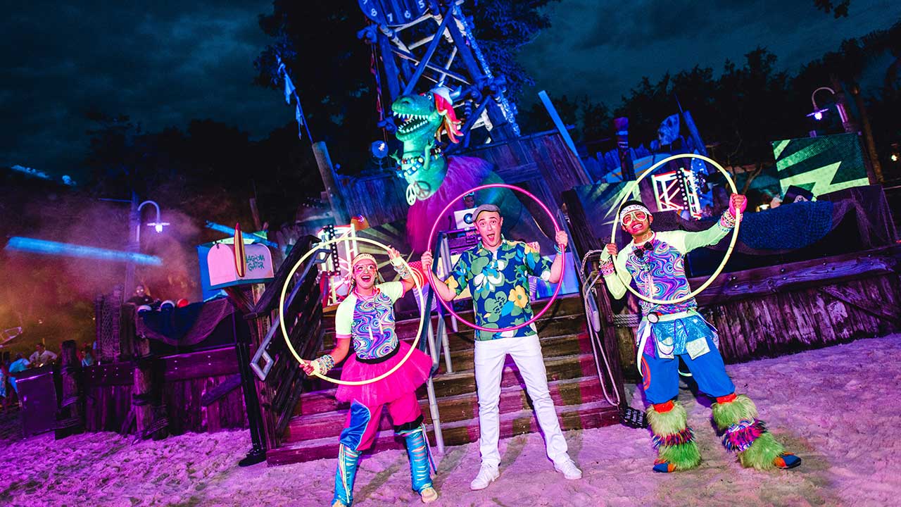 Disney H2o Glow Nights Are Back At Disney S Typhoon Lagoon Here Are All The Glow Elements You Don T Want To Miss Disney Parks Blog