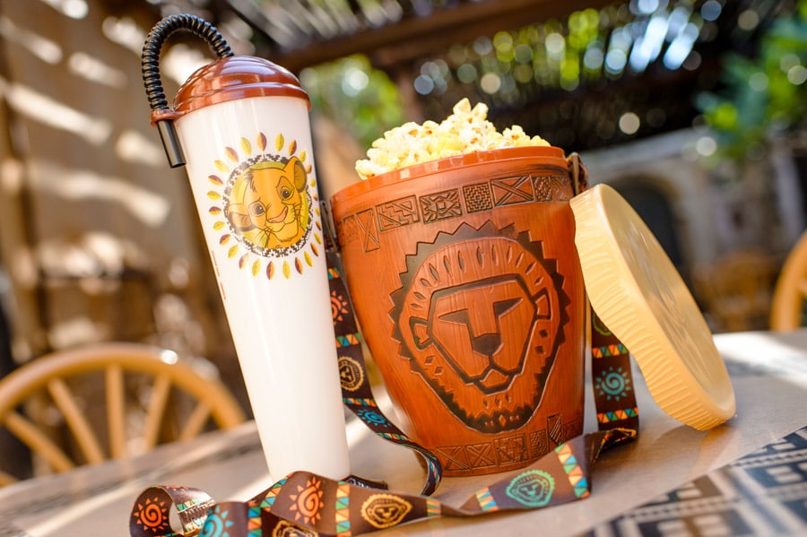 The Lion King Novelty Sipper and Popcorn Bucket at Disney’s Animal Kingdom Theme Park