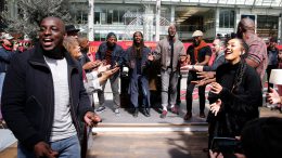 Singers featured in Disneyland Paris’ new original show, “The Lion King: Rhythms of the Pride Lands” surprise travelers with a performance at the Gare de Lyon train station in Paris
