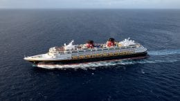 The Disney Wonder at Sea