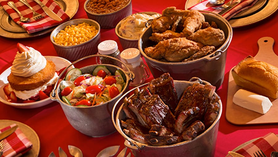 Food from Hoop-Dee-Doo Musical Revue