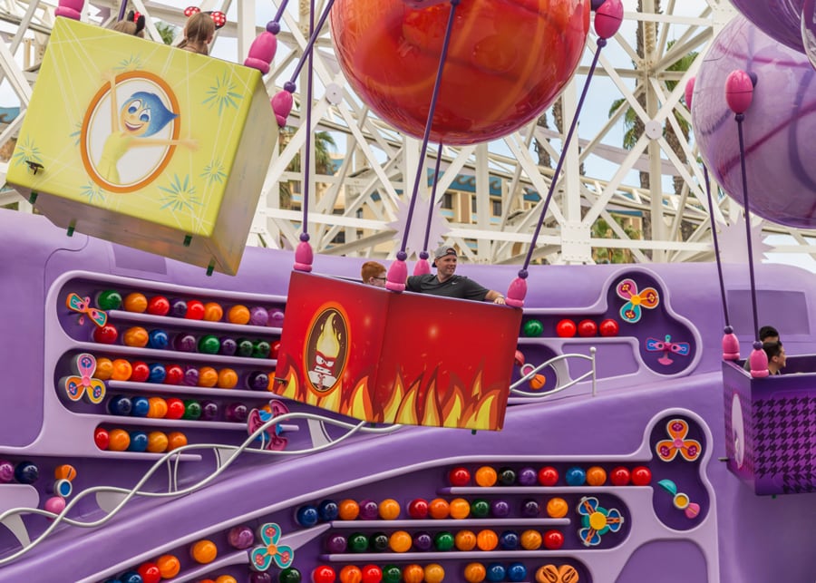 Inside Out Emotional Whirlwind at Pixar Pier in Disney California Adventure Park