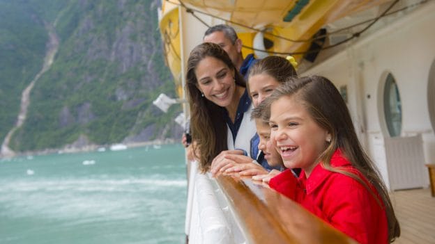 Family on an Alaskan Cruise