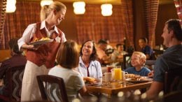 Family eating a meal at Walt Disney World Resort