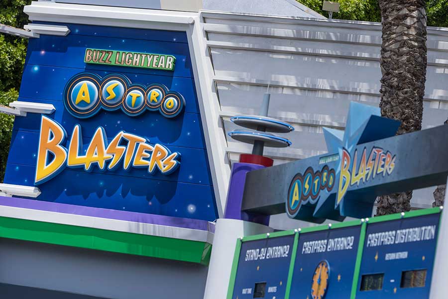 Buzz Lightyear Astro Blasters in Tomorrowland at Disneyland park