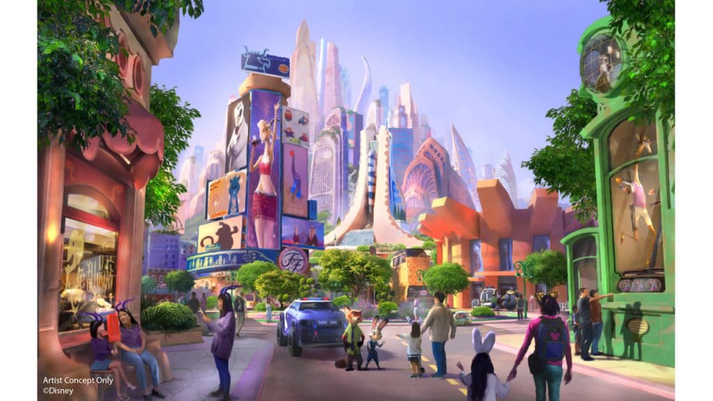 "Zootopia”-themed land coming to Shanghai Disneyland - Rendering