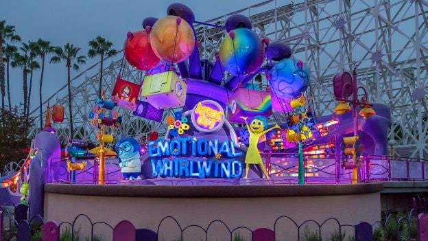 Inside Out Emotional Whirlwind at Disney California Adventure park