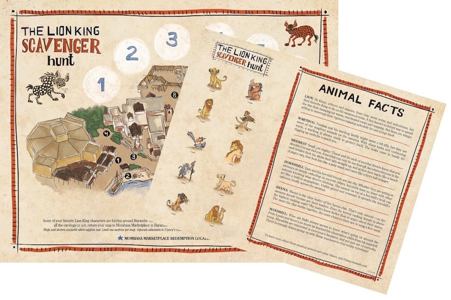 new scavenger hunt in Africa themed to “The Lion King”