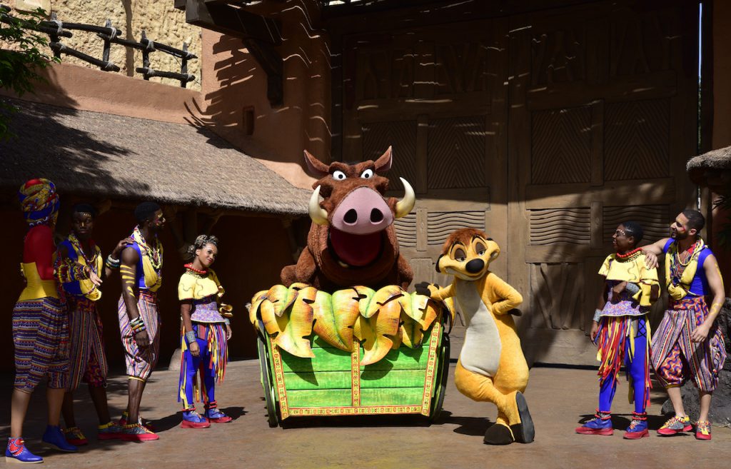 Timon and Pumbaa at Disneyland Paris