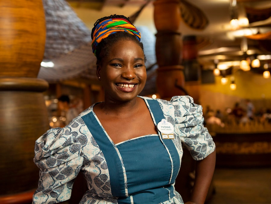 Greeter Yvonne Bahlangene from Boma – Flavors of Africa at Disney’s Animal Kingdom Lodge